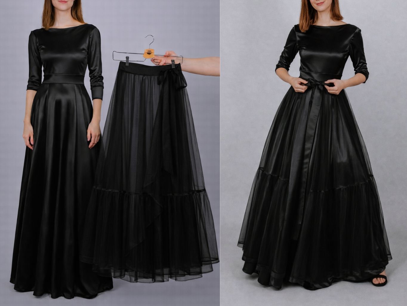 DLHÉ ŠATY AFRODITA Z PLAVKOVINY 8